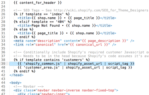 Clean, Commented Markup.